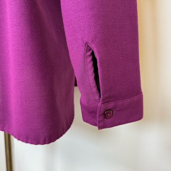 TravelSmith Purple Pullover Tunic Blouse Wrinkle Resistant Women’s Size Medium - Picture 6 of 10